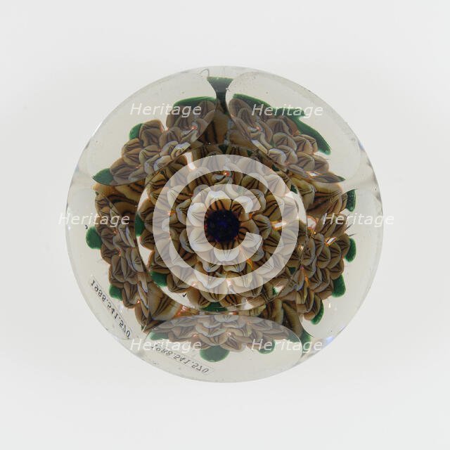 Paperweight, France, c. 1845-60. Creator: Saint-Louis Glassworks.