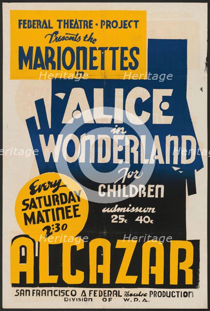 Alice in Wonderland, San Francisco, 1937. Creator: Unknown.