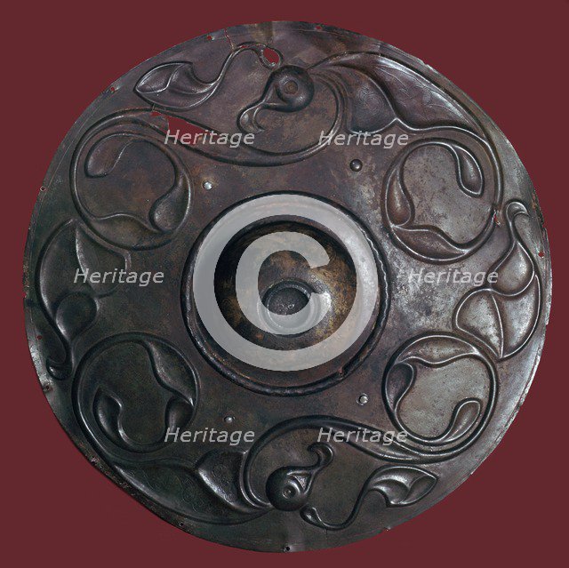 Celtic bronze shield boss, 2nd century BC. Artist: Unknown