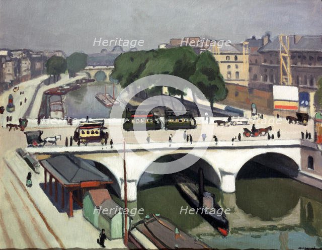 'Saint Michel Bridge in Paris. Quai des Grands Augustins', 1908.  Artist: Albert Marquet