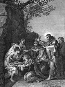 Christ raising Lazarus, 1814. Artist: Unknown