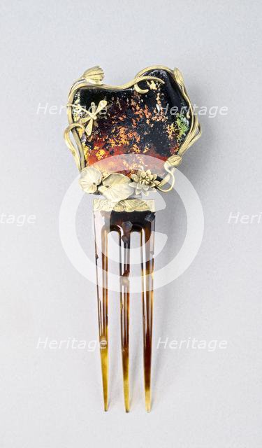 Ornamental Comb, c. 1900. Creator: F. Walter Lawrence (American, 1864-1929); Gustav Manz (German, 1865-1946).