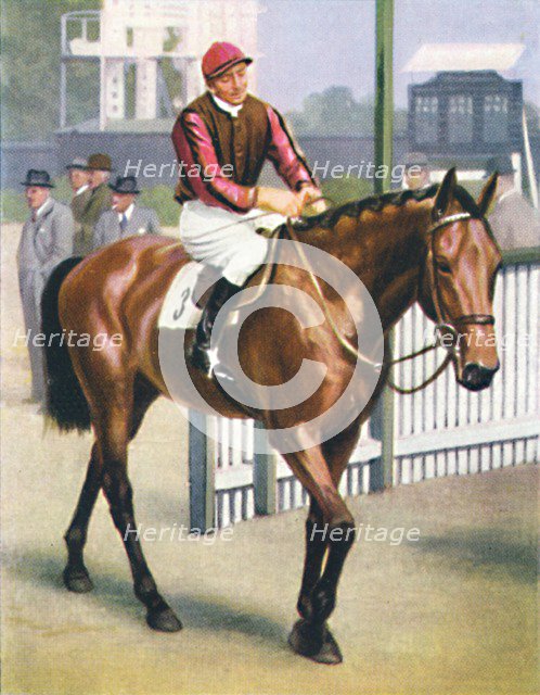 Monument, Jockey: P. Beasley', 1939. Artist: Unknown.