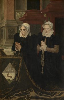 Maria de Deckere, Second Wife of Gillis de Smidt, and Béatrix, One of their Daughters, 1575. Creator: Adriaen Thomasz Key.