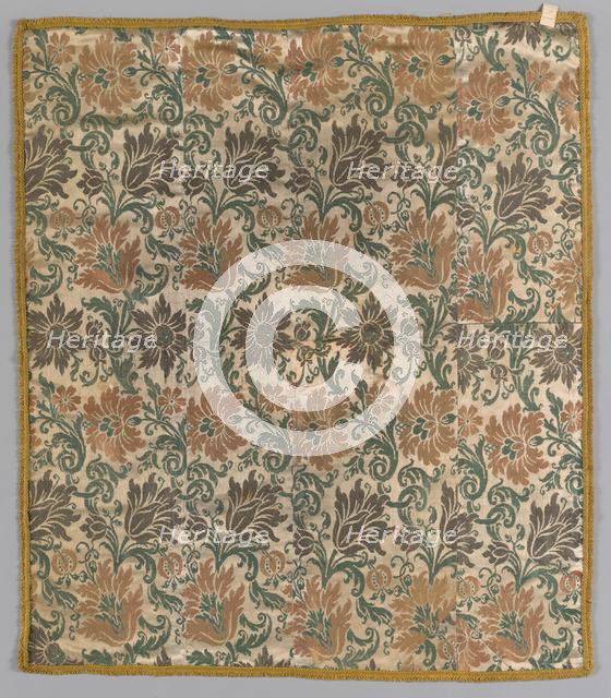 Silk Textile, 17th century. Creator: Unknown.