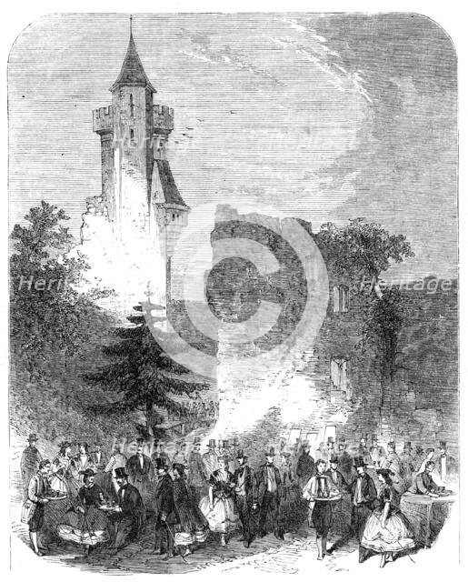 Visit of the King of Prussia to the Emperor of the French at Compiegne: the Luncheon at... 1861. Creator: Unknown.