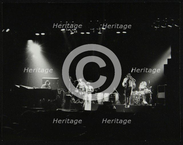 Weather Report in concert at the Odeon, Birmingham, October 1977. Artist: Denis Williams