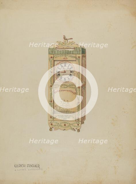 Watch Clock, 1935/1942. Creator: Ulrich Fischer.