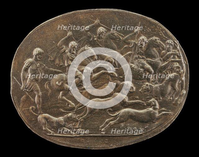 A Panther Hunt. Creator: Giovanni Bernardi.