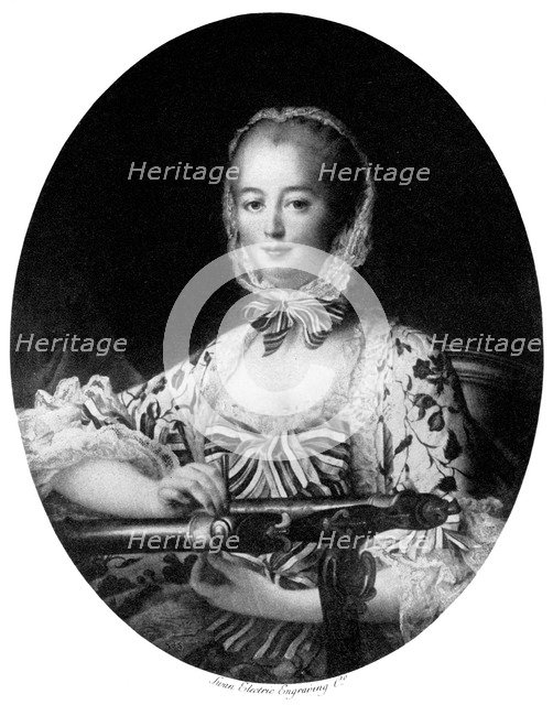 Jeanne Antoinette Poisson, Marquise de Pompadour, 1764 (1901).Artist: Swan Electric Engraving Company