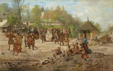 Wedding at Salwator, 1886. Creator: Seweryn Bieszczad.