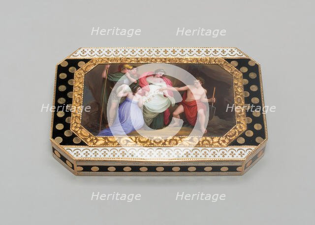 Snuff Box with a Mythological Scene, Switzerland, c. 1814. Creator: Unknown.