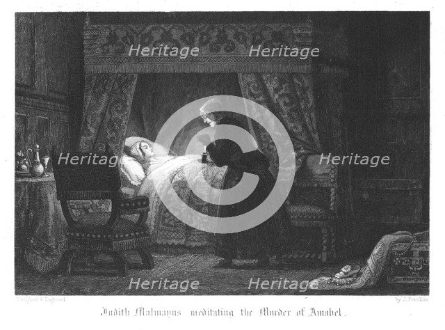 Scene from Old St Paul's by William Harrison Ainsworth, 1855. Artist: John Franklin