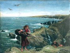 The Mushroom Gatherers, 1878. Creator: James Clarke Hook.