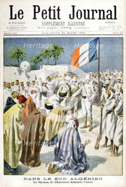 South of Algeria, Djemaa de Charrouin asks for mercy, 1901. Artist: Unknown