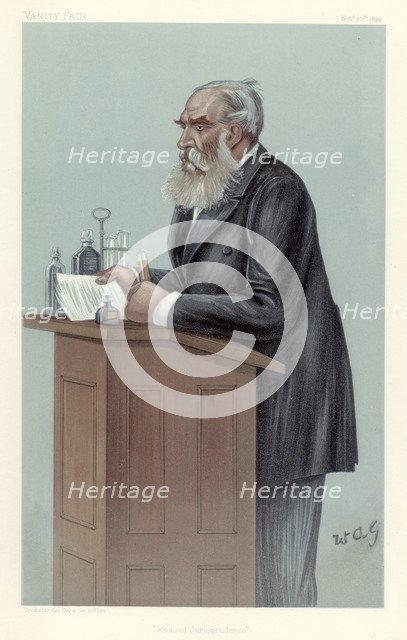 Thomas Stevenson, British forensic scientist, 1899.  Artist: Wag