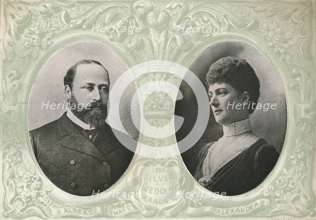 A souvenir of the Silver Wedding of King Edward VII and Queen Alexandra, 1888 (1911). Creator: Lafayette.