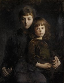 Brother and Sister (Mary and Gerald Thayer), 1889. Creator: Abbott Handerson Thayer.