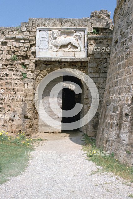 Stone lion, Othello's Tower, Famagusta, North Cyprus, 2001. 