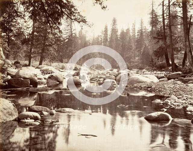 Merced River, ca. 1872, printed ca. 1876. Creator: Attributed to Carleton E. Watkins.