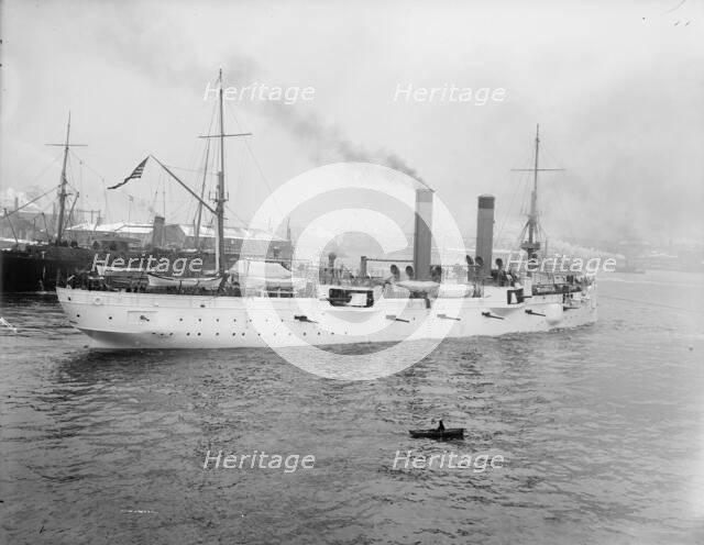 U.S.S. Chicago remodeled, between 1895 and 1901. Creator: Unknown.