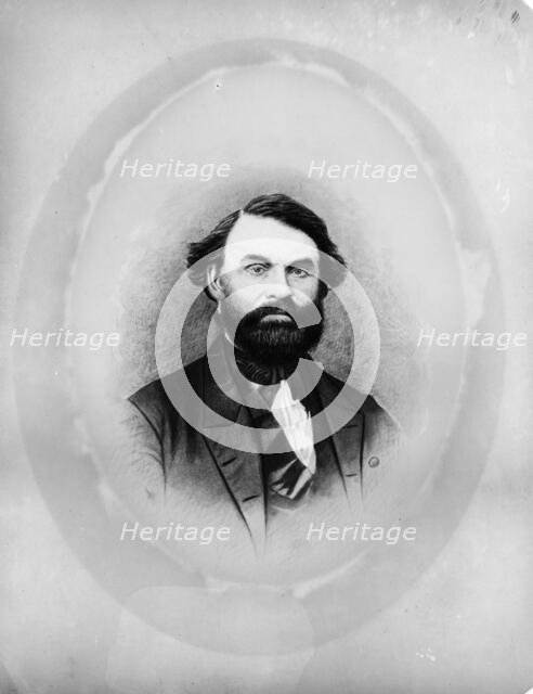 Zina Hitchcock Benjamin, Frances Benjamin Johnston's maternal grandfather... between 1850 and 1880. Creator: Unknown.