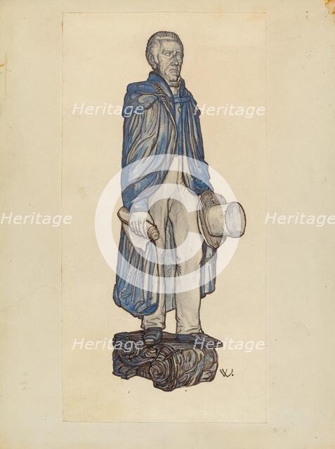 Figurehead: "Andrew Jackson", c. 1938. Creator: Elizabeth Fairchild.
