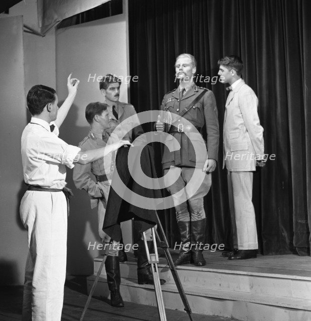 A scene from the Terence Rattigan play, Ross, Worksop College, Nottinghamshire, 1963.  Artist: Michael Walters