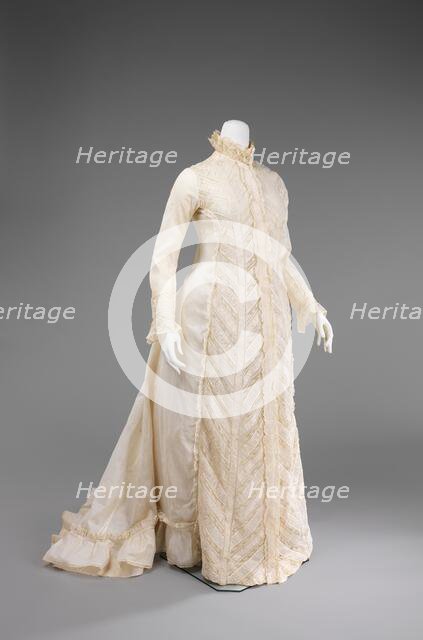 Dressing gown, American, ca. 1885. Creator: Unknown.