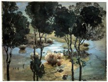 'Landscape', 1900s.  Artist: Ludwig Dill