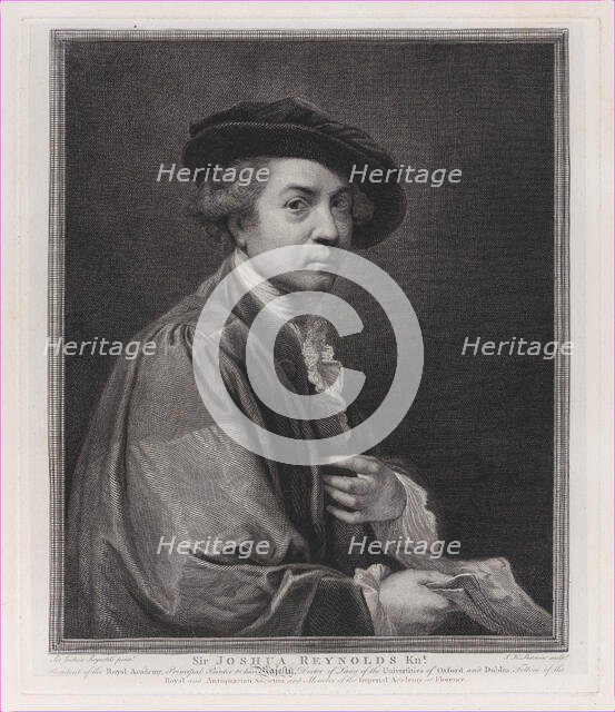 Sir Joshua Reynolds, 1784. Creator: John Keyse Sherwin.