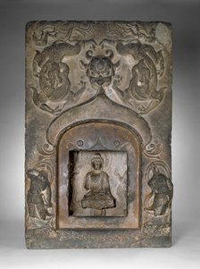 Section of a Buddhist Pagoda, Tang dynasty (A.D. 618-907), dated 724. Creator: Unknown.