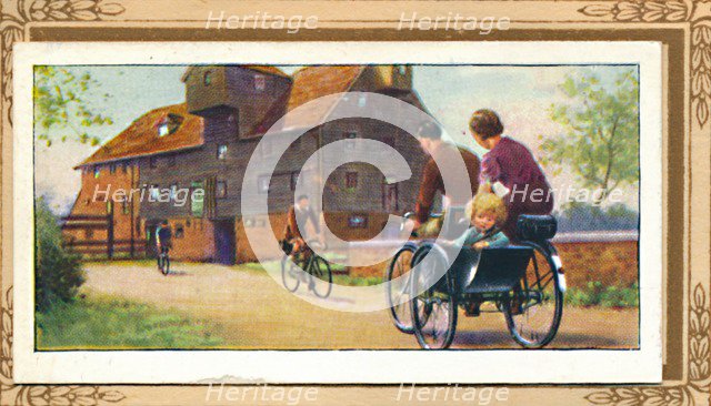 'Family Tandem with Side-Car', 1939. Artist: Unknown.