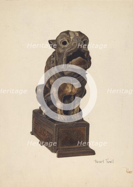 Toy Bank, c. 1938. Creator: Pearl Torell.