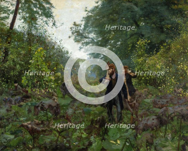 On Forbidden Roads, 1886. Creator: Brendekilde, Hans Andersen (1857-1942).