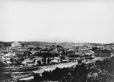 Servants home (School of Arts) looking down from Turbot Street, 1876. Creator: Unknown.
