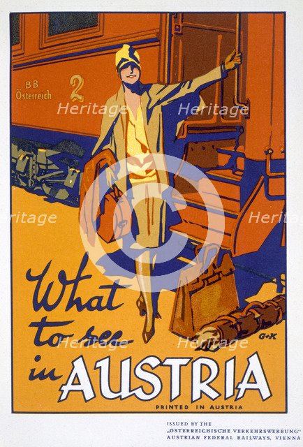 'What to see in Austria', travel poster, c1920s. Artist: Unknown