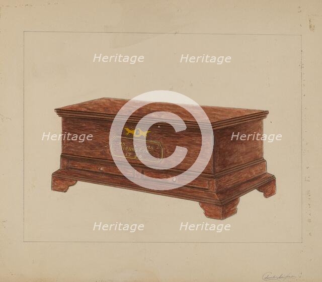 Chest, 1935/1942. Creator: Columbus Simpson.
