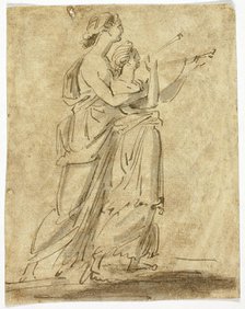 Two Classical Female Figures, n.d. Creator: Unknown.