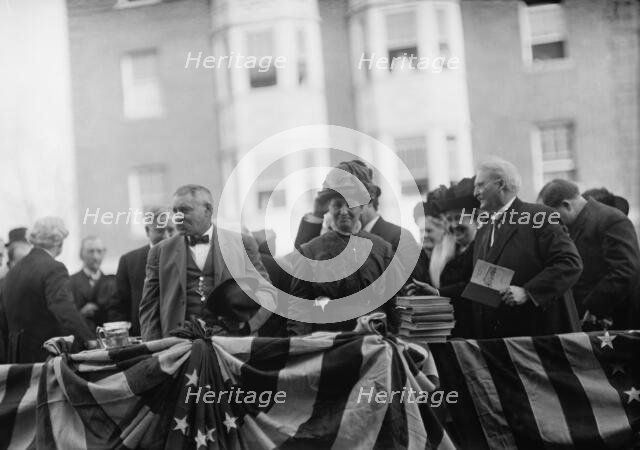 Sibley Memorial Hospital Cornerstone Laying - Mr. And Mrs. Albert Longwell, Center, 1913. Creator: Harris & Ewing.