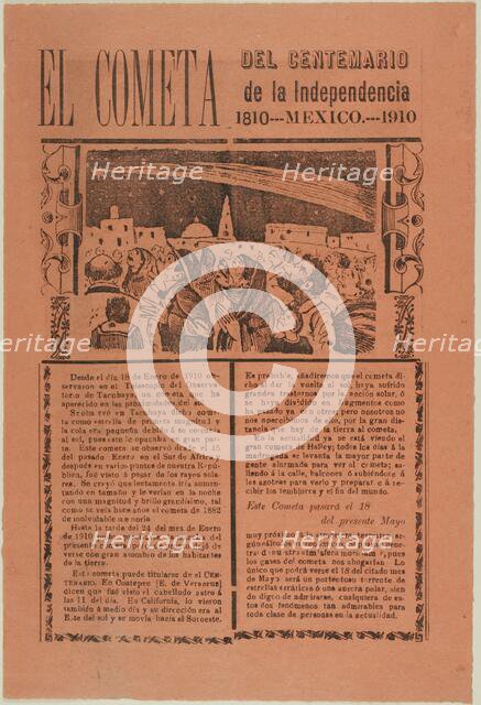 The Comet, 1899, published 1910. Creator: José Guadalupe Posada.