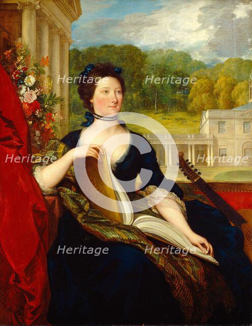 Maria Hamilton Beckford (Mrs. William Beckford), 1799. Creator: Benjamin West.