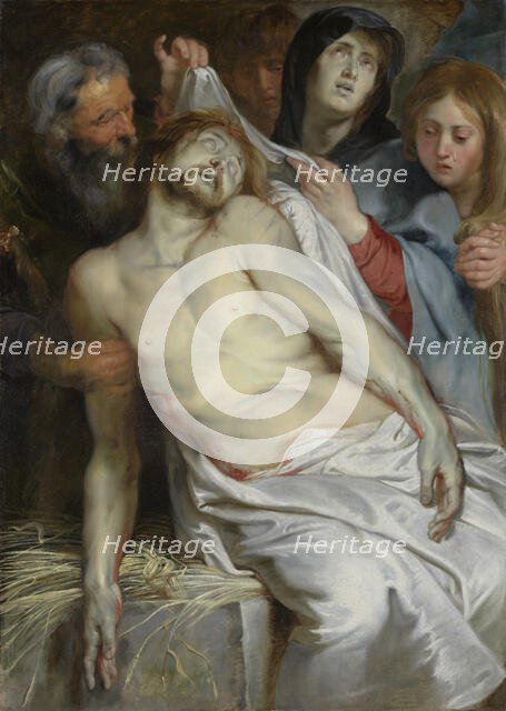 Christ on the Straw, 1618. Creator: Peter Paul Rubens.