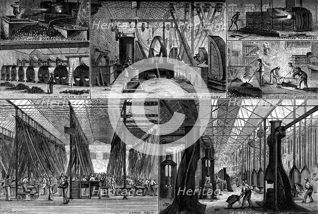 Views in the Royal Small Arms Factory, Enfield, c1880. Artist: Unknown