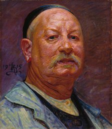 Self-portrait, 1915. Creator: Zahrtmann; Kristian (1843-1917).