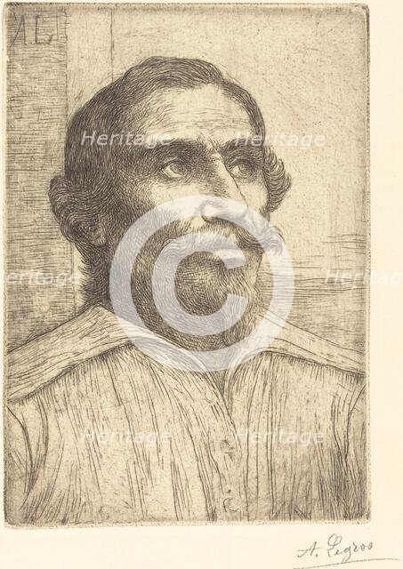 Study of a Spaniard (Etude d'Espagnol). Creator: Alphonse Legros.