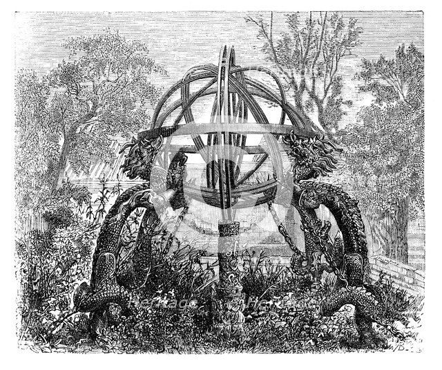 'Celestial Sphere in the Old Observatory, Peking', c1890. Artist: Unknown