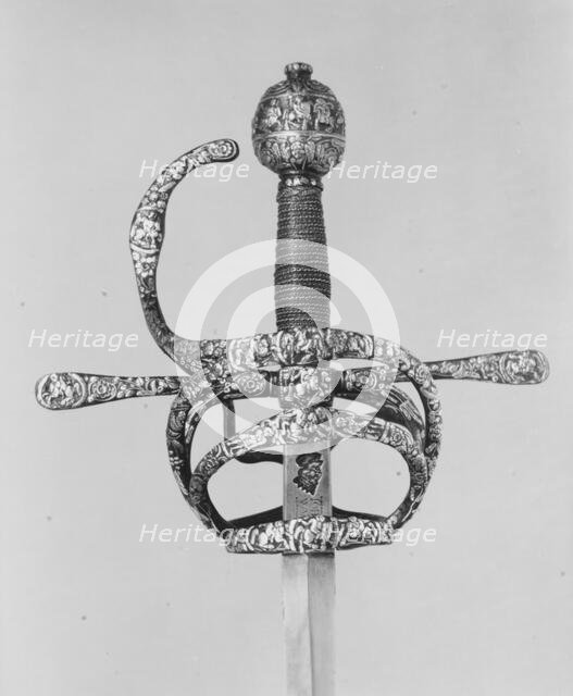 Rapier, probably French, Paris, ca. 1610-20. Creators: Bouqueton, Johannes Wundes.