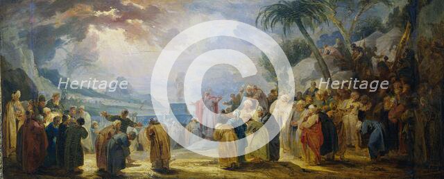 Moses Choosing the seventy Elders, 1736-1737. Creator: Jacob de Wit.