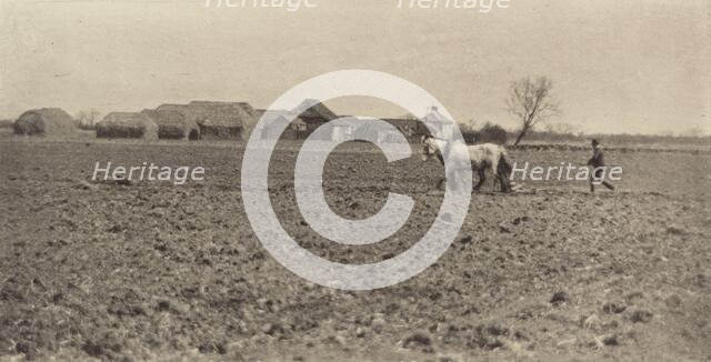 Marsh Farm in Early Spring, 1890-1891, printed 1893. Creator: Dr Peter Henry Emerson.